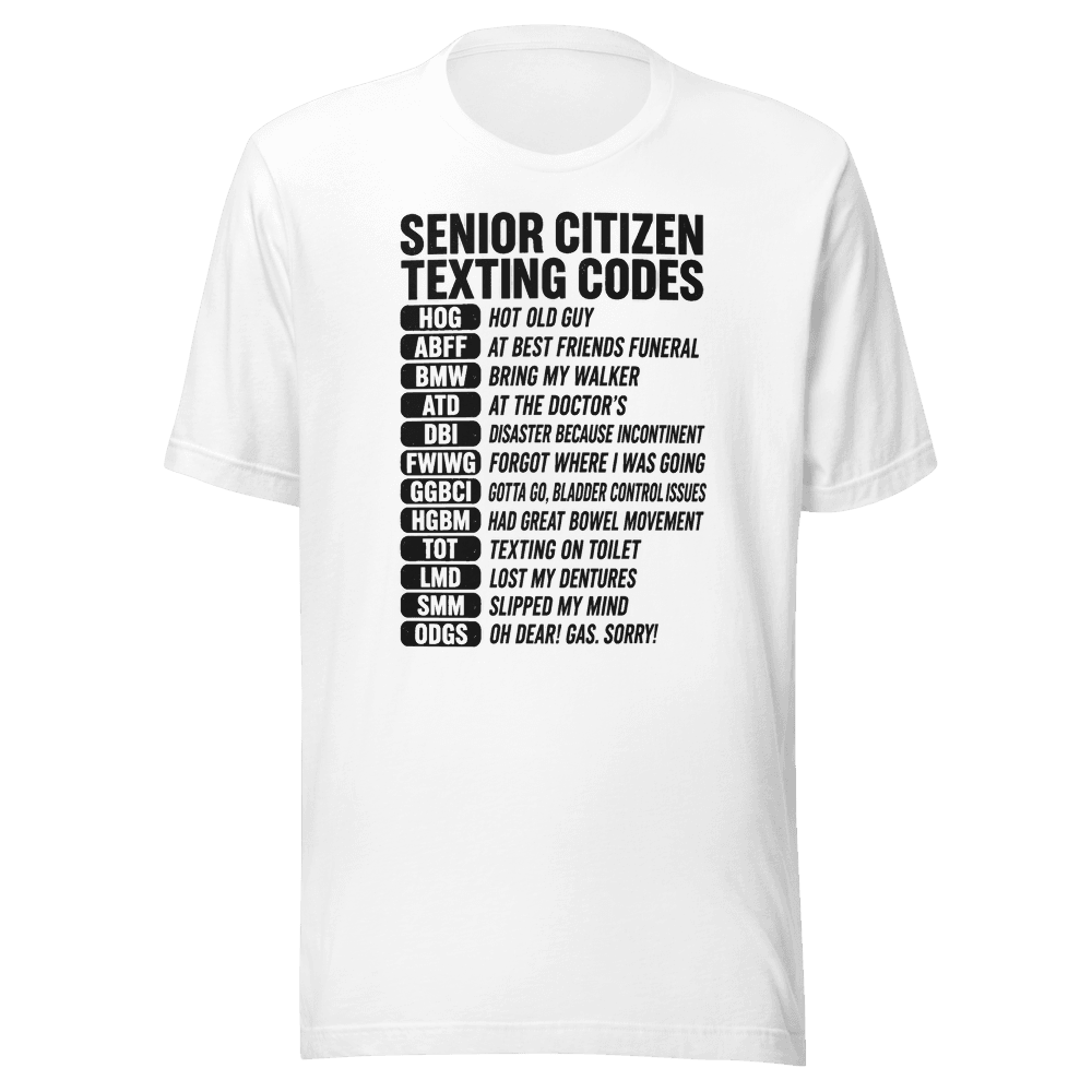 Senior Citizen Texting Codes
